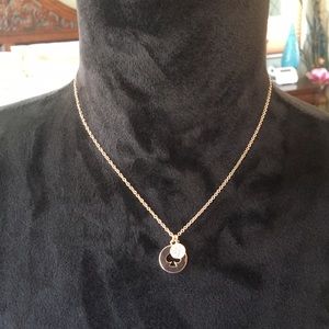 Kate Spade Spot the Spade Necklace Rose Gold Tone